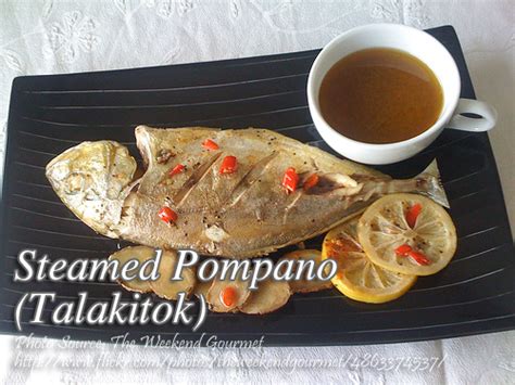 Steamed Pompano (Steamed Talakitok) .